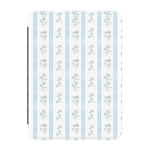 Cottage Stripe | Blue Floral Kindle Case