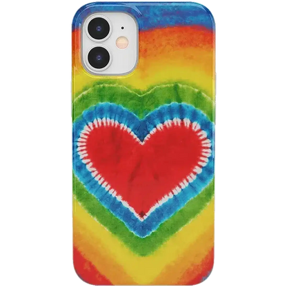 I Heart Tie Dye | Rainbow Heart Case