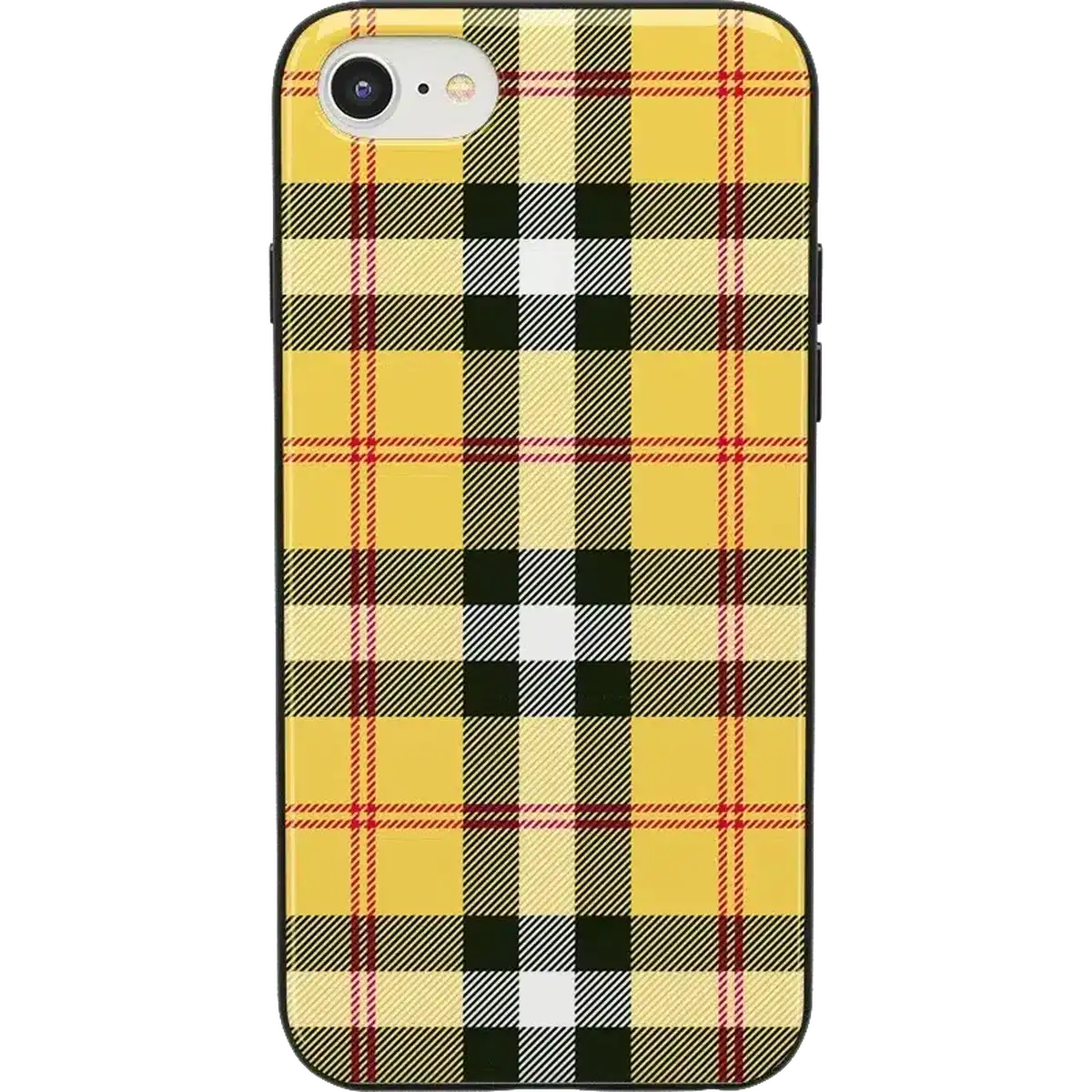As if! | Yellow Plaid iPhone Case