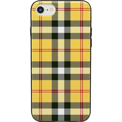As if! | Yellow Plaid iPhone Case