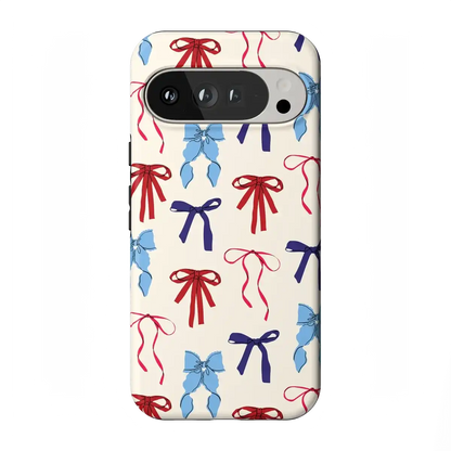 American Girlie | Red White & Blue Bows Case