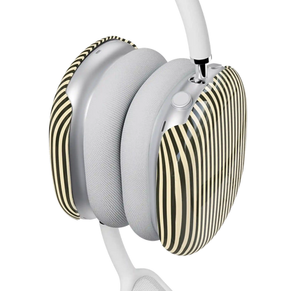 Stripes and the City | Black Pinstripes AirPods Max Case
