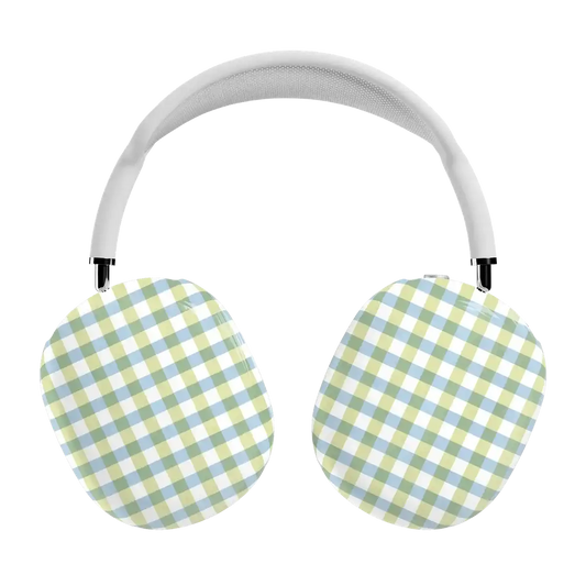 Pastel Picnic | Blue & Green Gingham AirPods Max Case