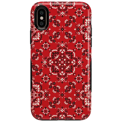 I'm with the Band | Red Bandana Print Case