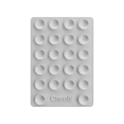 Grippy | White Silicone Suction Phone Mount with MagSafe