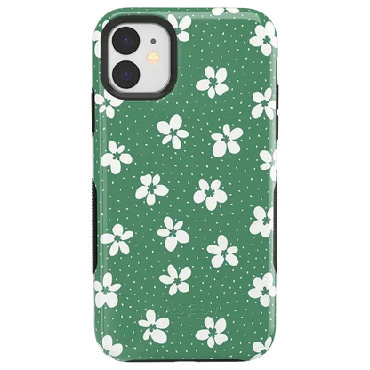 Flower My World | Jade Green Floral Case