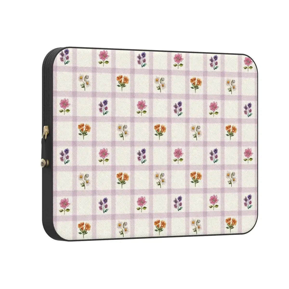 Meadow Check | Floral Gingham Laptop Case