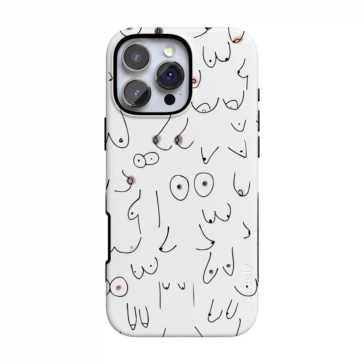 I'm With Her | Black & White Boobs Case