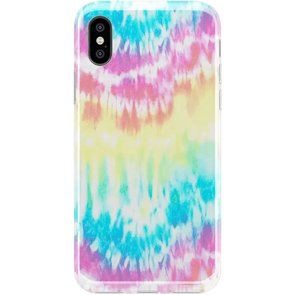 Wild & Free | Classic Rainbow Tie Dye iPhone Case