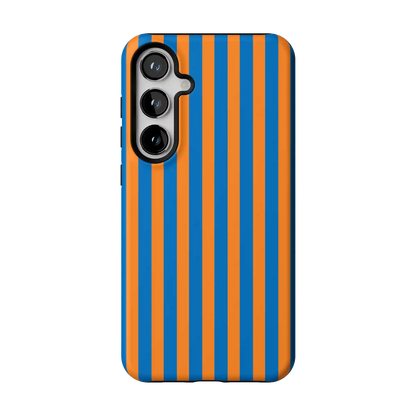 Go New York | Blue & Orange Stripes Case