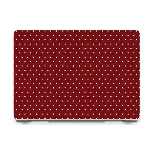 On the Dot | Maroon Polka Dot Laptop Shell