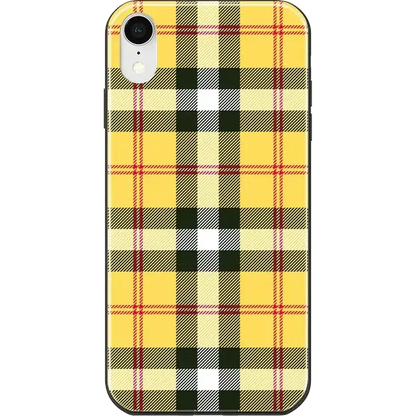 As if! | Yellow Plaid iPhone Case