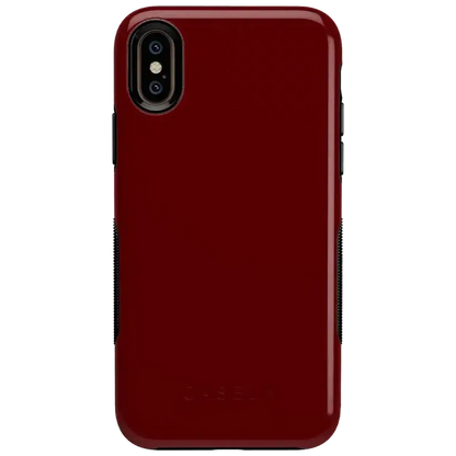 Burgundy Red on Black | Ultra-Protective Bold Case