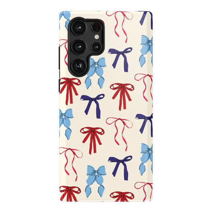 American Girlie | Red White & Blue Bows Case