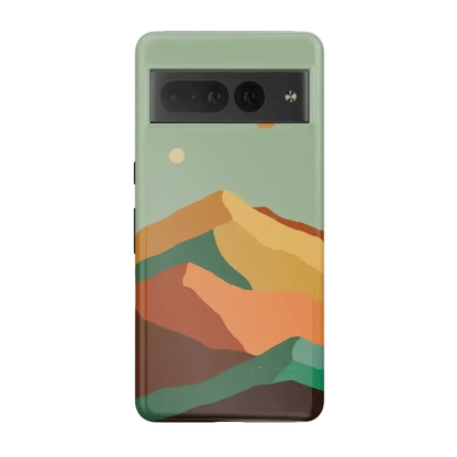 Endless Peaks | Colorblock Mountain Google Pixel Case