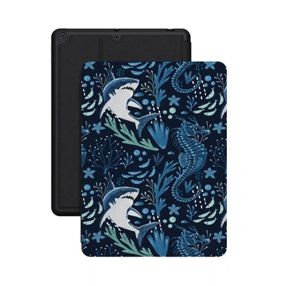 Midnight Reef | Shark Print iPad Case