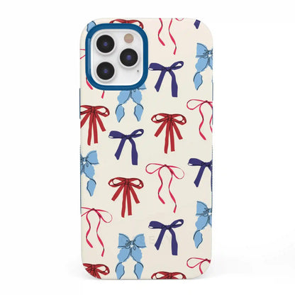 American Girlie | Red White & Blue Bows Case