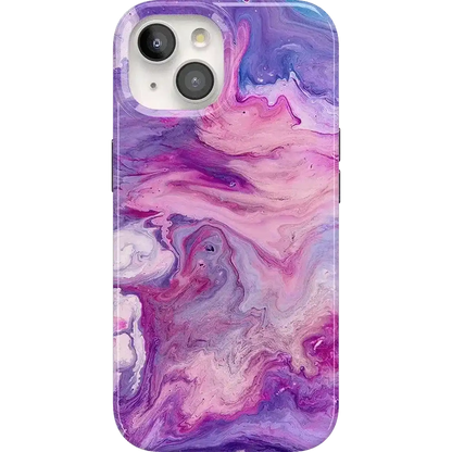 Tie Dying Over You | Purple Marble iPhone Case
