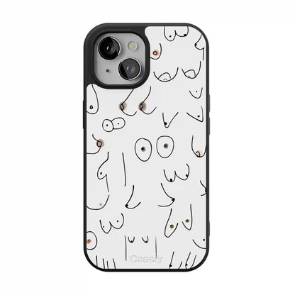 I'm With Her | Black & White Boobs Case