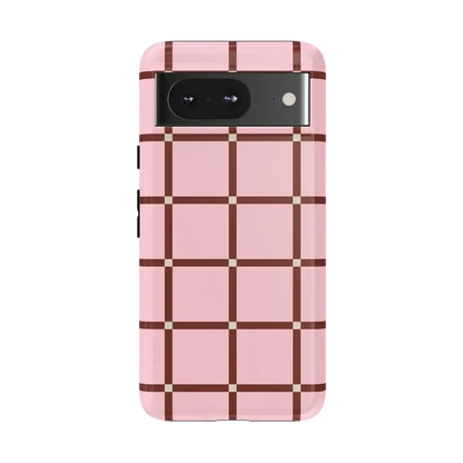 Uptown Gridlock | Pink Checkerboard Case