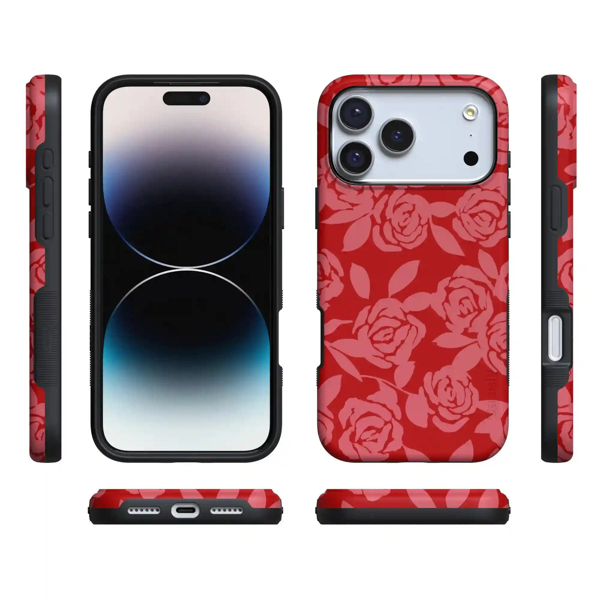 Final Rose | Red & Pink Floral Case