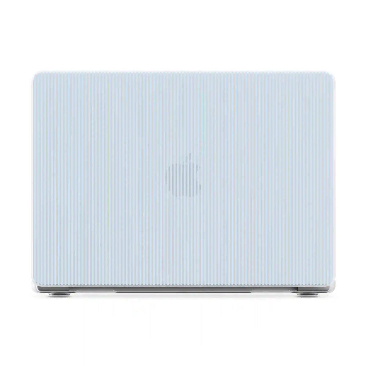 Stripes and the City | Light Blue Pinstripe Laptop Shell