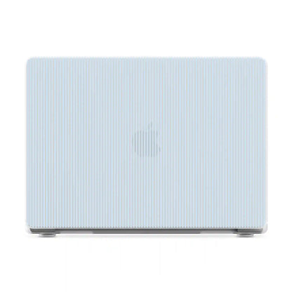 Stripes and the City | Light Blue Pinstripe Laptop Shell
