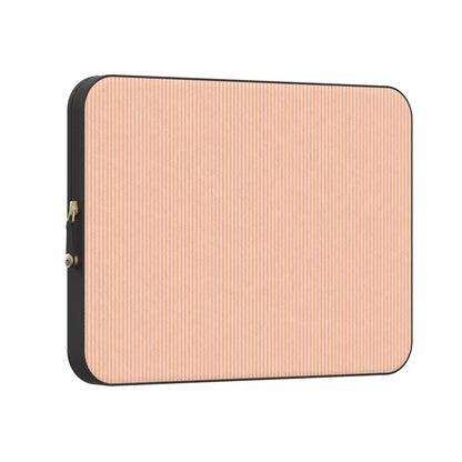Stripes and the City | Orange & Pink Pinstripe Laptop Case