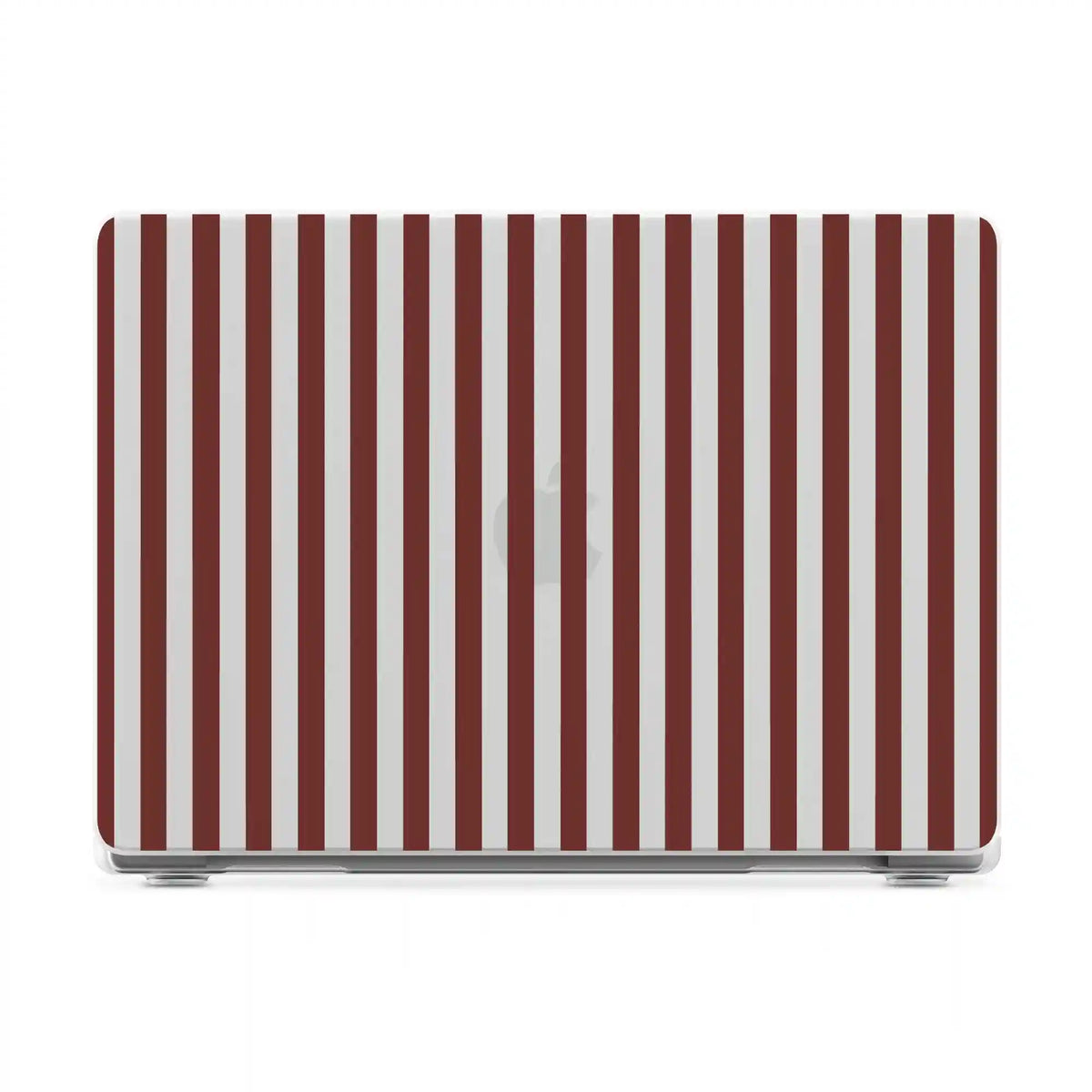 Sunday in Brooklyn | Burgundy Stripes Laptop Shell