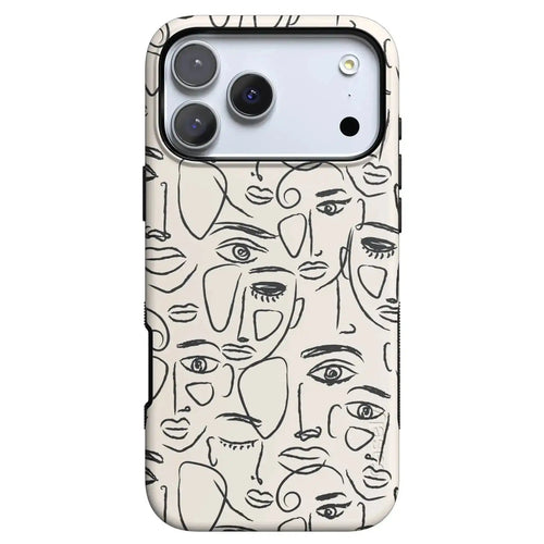 We're All Human | Minimal Face Art Case