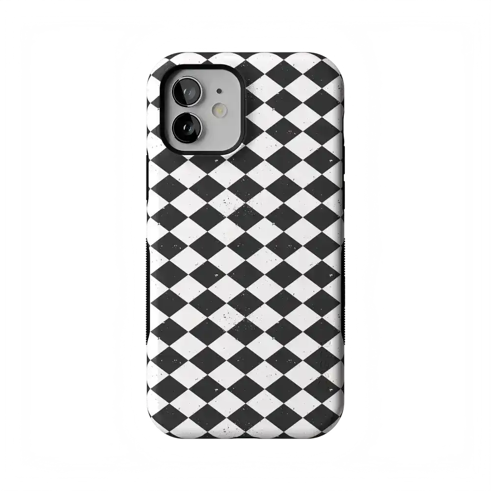 Salem's Hex | Black & White Checkered Case