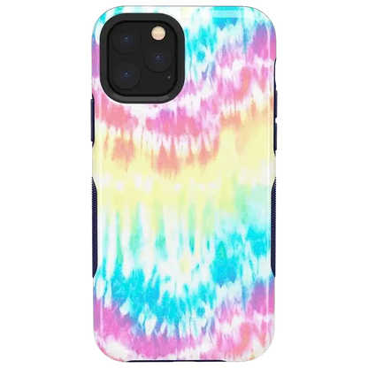 Wild & Free | Classic Rainbow Tie Dye iPhone Case