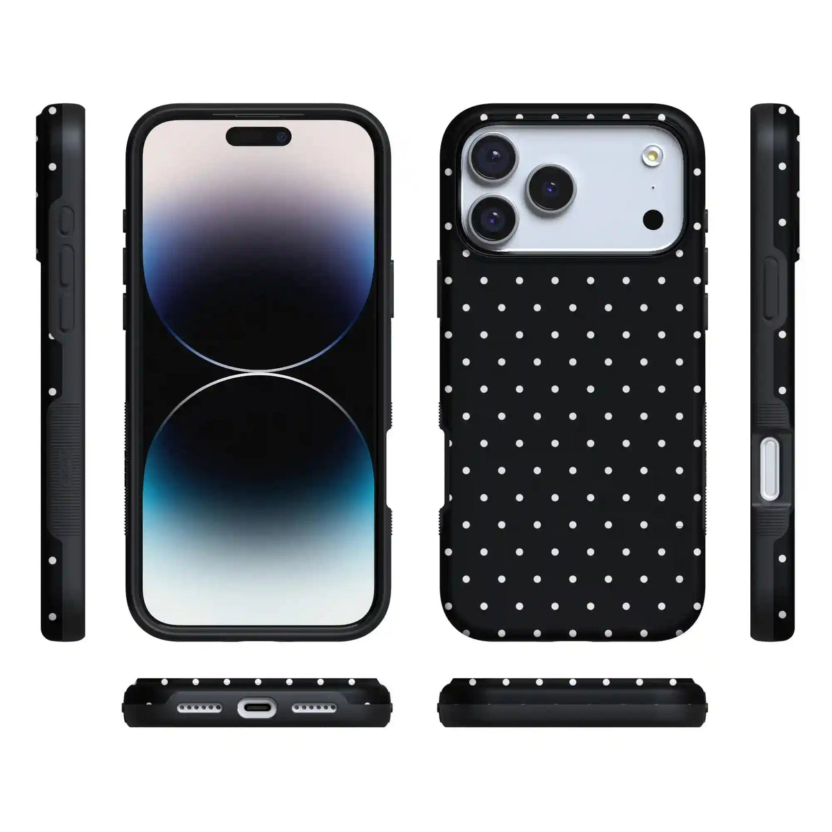 On the Dot | White Polka Dot Case