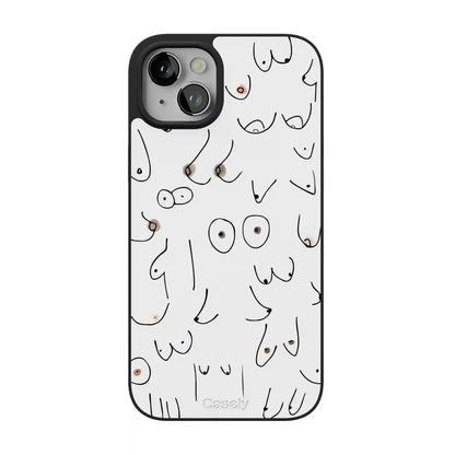 I'm With Her | Black & White Boobs Case