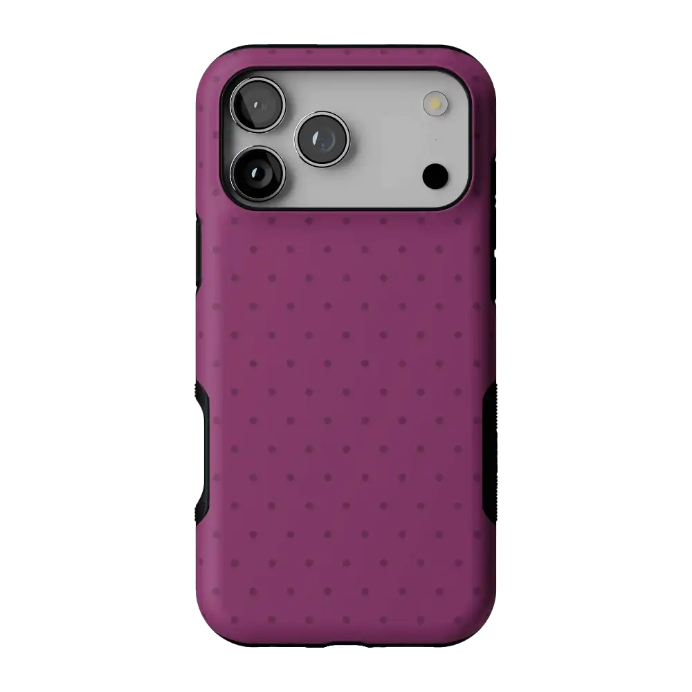 On the Dot | Plum Polka Dot Case
