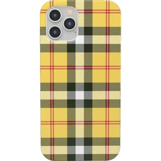 As if! | Yellow Plaid iPhone Case