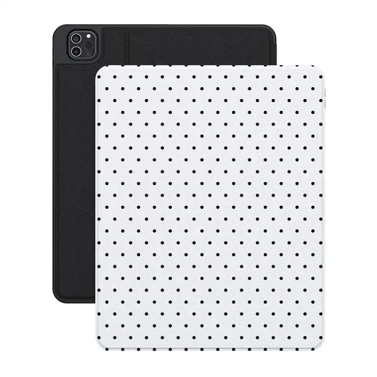 On the Dot | Black Polka Dot iPad Case