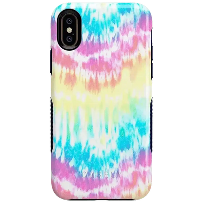Wild & Free | Classic Rainbow Tie Dye iPhone Case