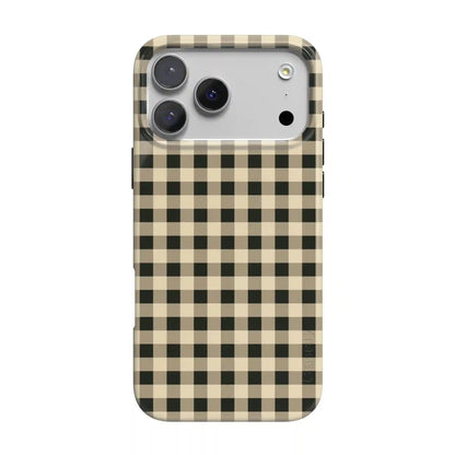 Cedar Lane | Black & Cream Gingham Case