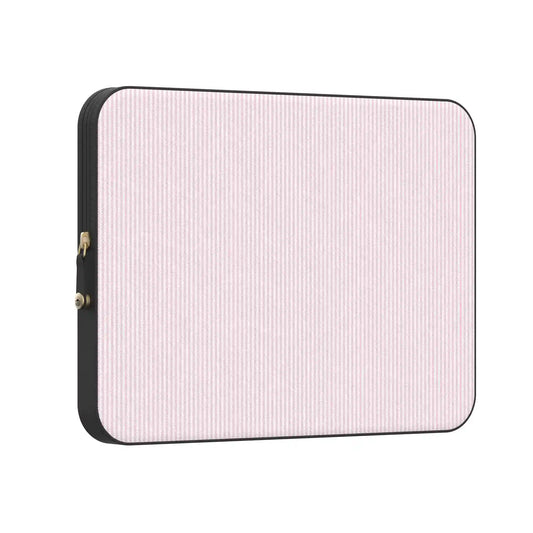 Stripes and the City | Light Pink Pinstripe Laptop Case