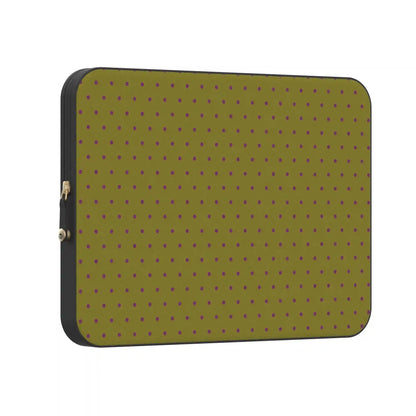 On the Dot | Moss & Plum Dots Laptop Case