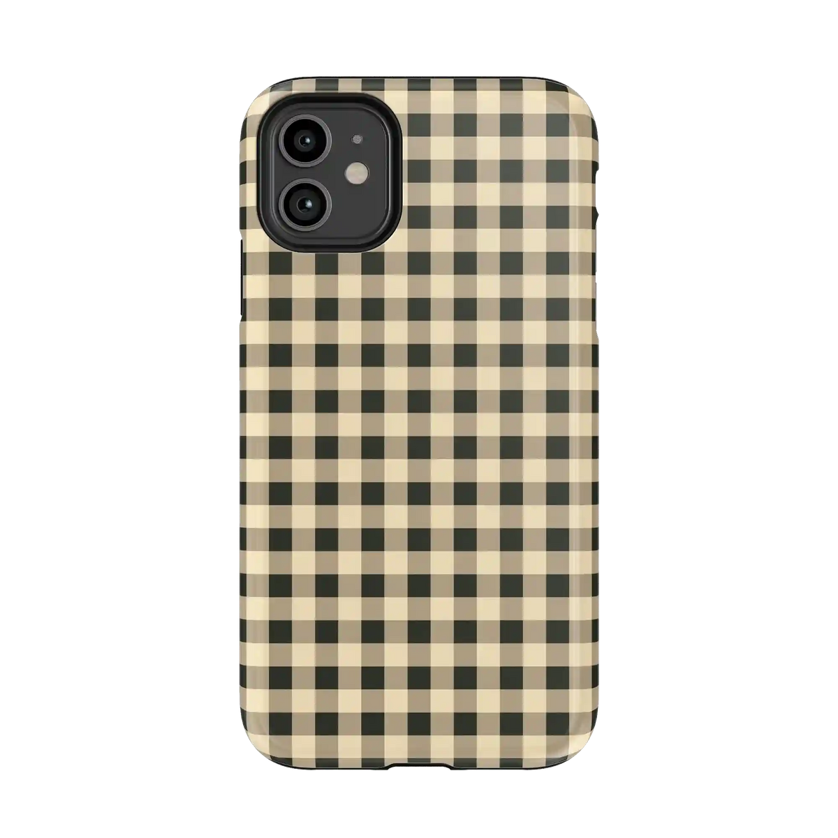 Cedar Lane | Black & Cream Gingham Case
