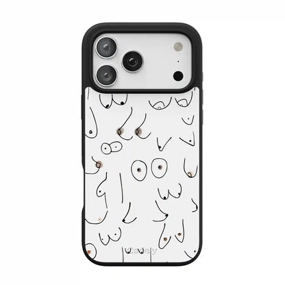 I'm With Her | Black & White Boobs Case