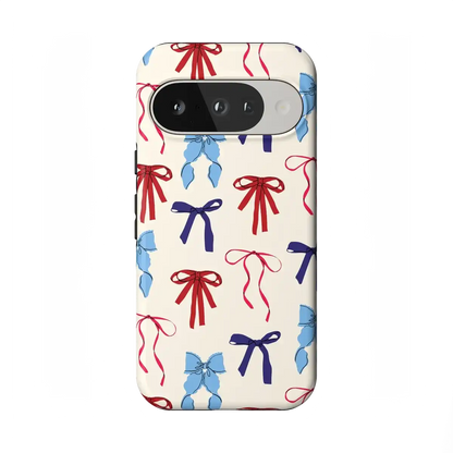 American Girlie | Red White & Blue Bows Case