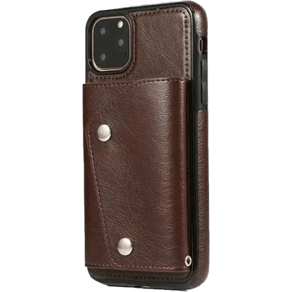 Brown Vegan Leather | Wallet Case