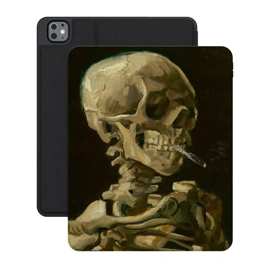 Van Gogh | Head of a Skeleton with a Burning Cigarette iPad Case