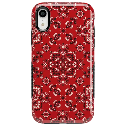 I'm with the Band | Red Bandana Print Case