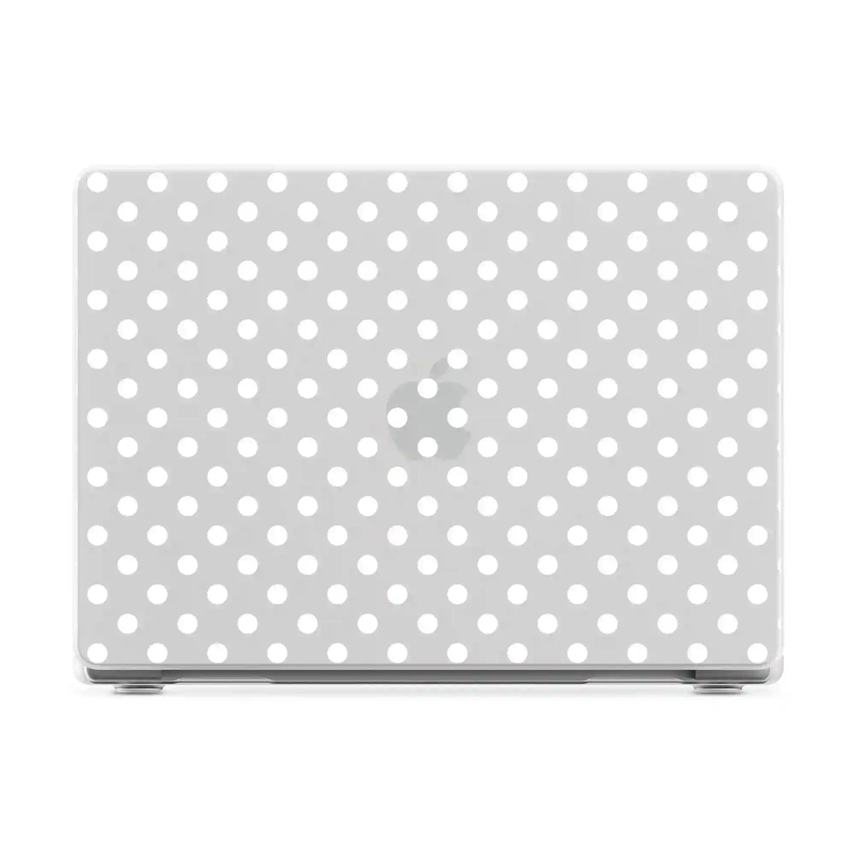 Spotted in SoHo | White Polka Dot Laptop Shell