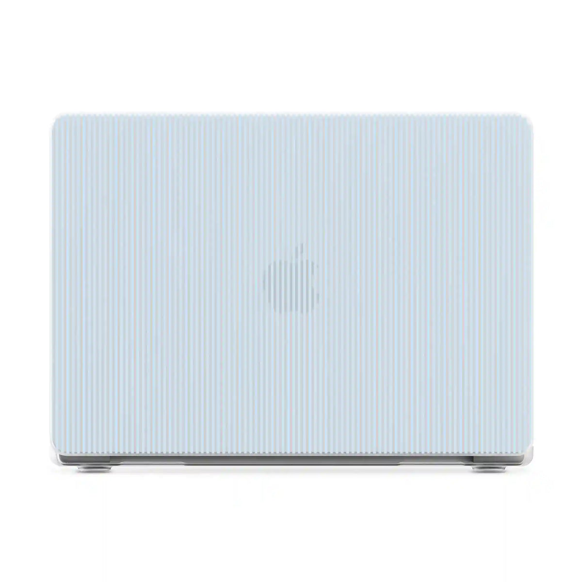 Stripes and the City | Light Blue Pinstripe Laptop Shell