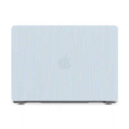 Stripes and the City | Light Blue Pinstripe Laptop Shell